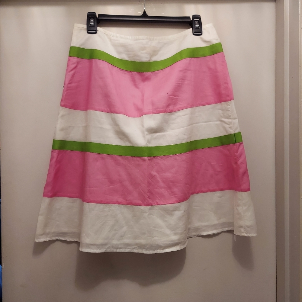 Pink stripped skirt